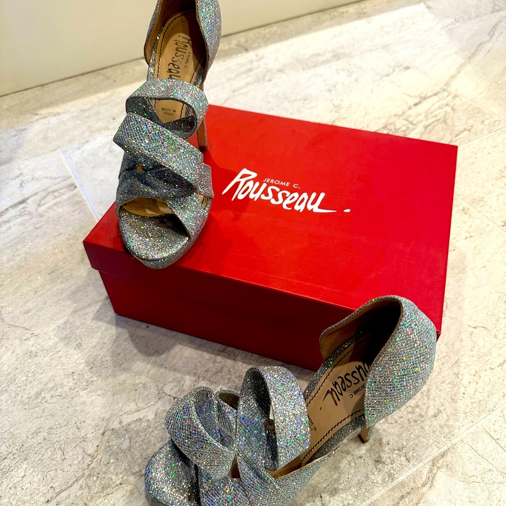 Jerome C Rousseau Sparkly Evening Shoe
